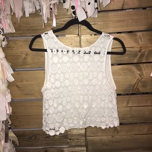 White Flower Tank